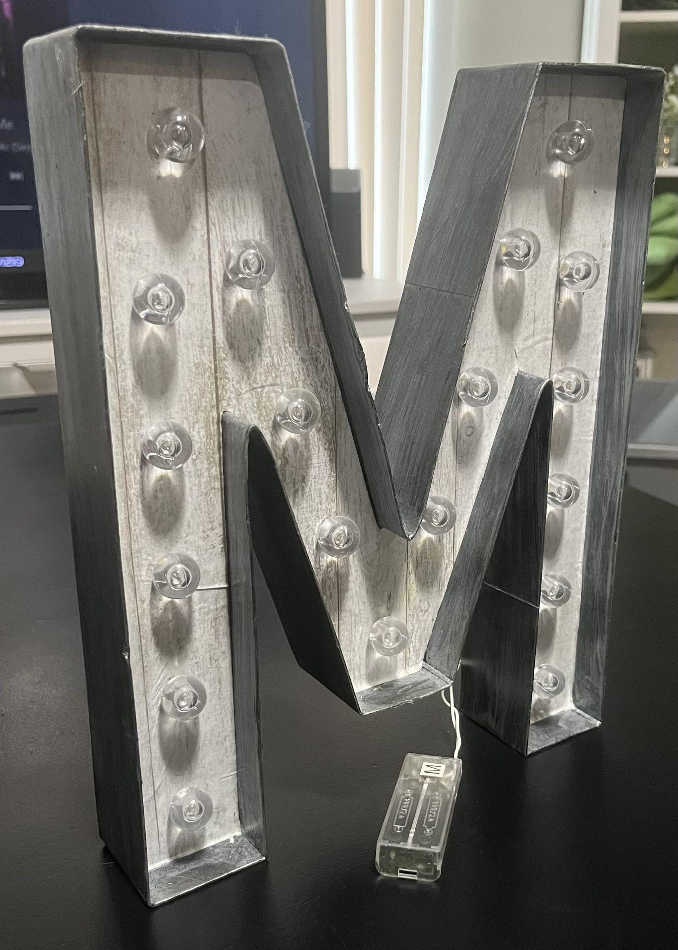 Paper Marquee letter M