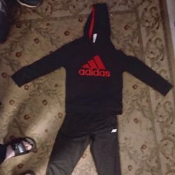Adidas Kids Size Medium(10-12) Hoodie And Medium Pants