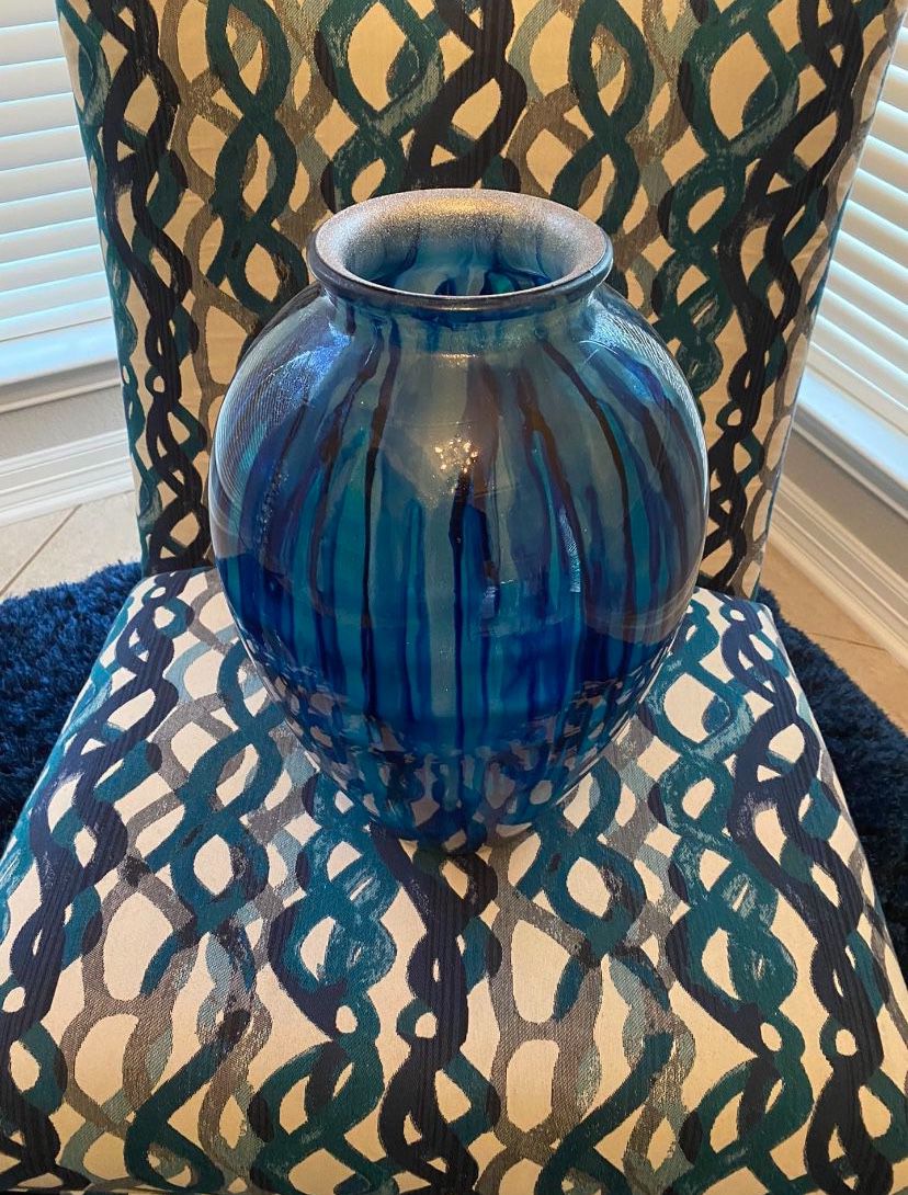 Blue Vase, Glass