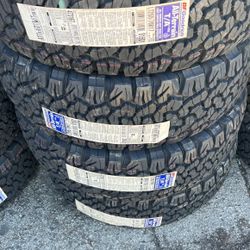 LT 285/70/17 Bfgoodrich All Terrain 6ply Ko2