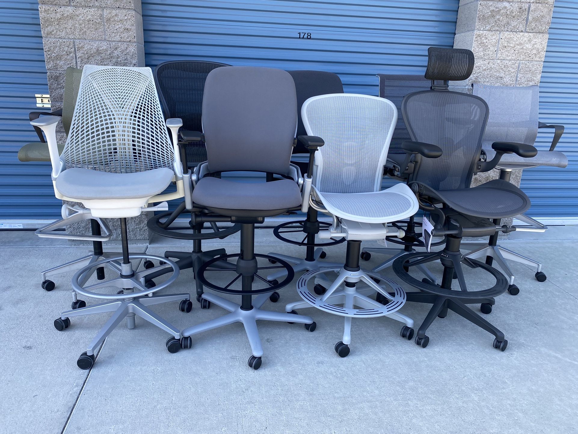 Herman Miller& Steelcase Variety Of Drafting Chairs/ Work Stools(starting Price)