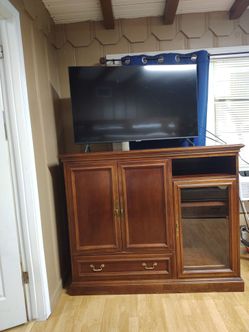 Bunk bed and strong entertainment center