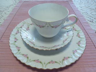 Vintage China ~Kaiser Marseille Romantica Tea Trio ~ West Germany