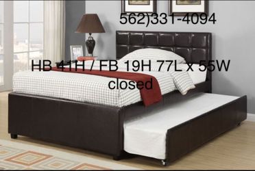 Trundle New Beds, Full Over Twin.  Nuedos Con Colchones