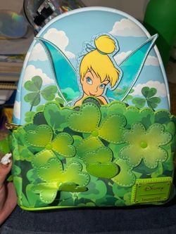 Loungefly Disney Tinker Bell Clover Mini Backpack