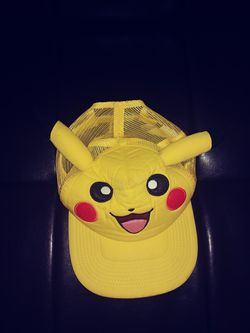 Pokemon pikachu snap back fitted cap