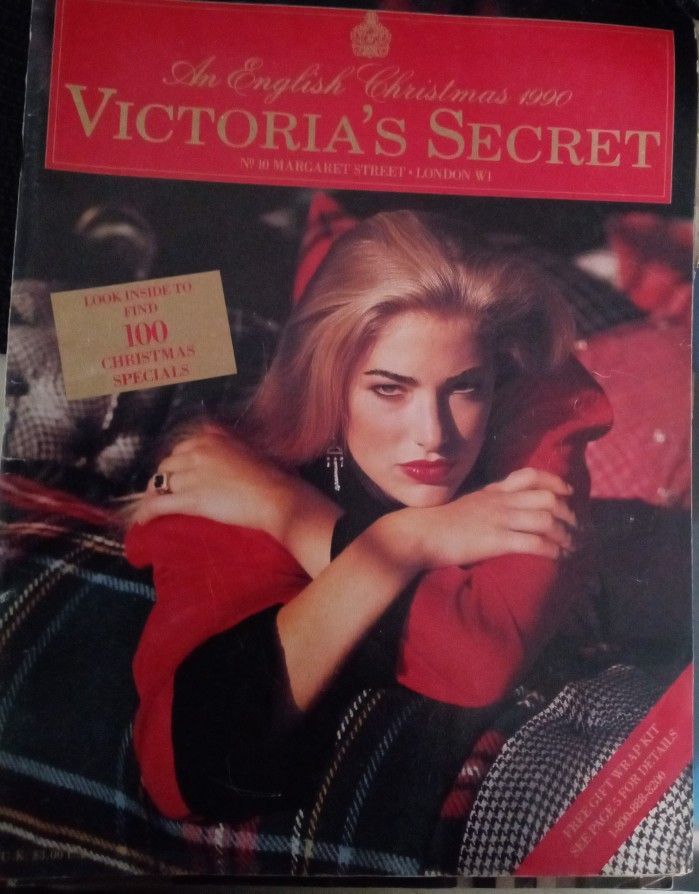 AN ENGLISH CHRISTMAS 1990 VICTORIA'S  SECRET MAGAZINE.