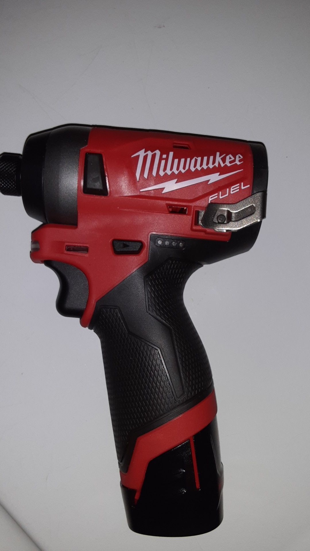 M12 FUEL 12-Volt Lithium-Ion Brushless Cordless 1/4 in. Hex Impact Driver with battery