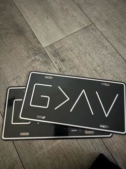 God Is Greater Than the Highs and Lows License Plate – Set of 2