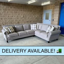 Like New Gray L Sectional Couch Sofa from Old Cannery (DELIVERY AVAILABLE! 🚛)