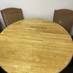 Wooden Table Plus 4 Chairs 
