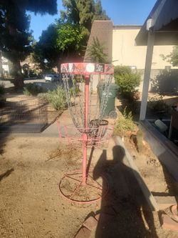 Disc golf practice basket