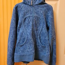 Lululemon Blue Scuba Full-Zip Hoodie