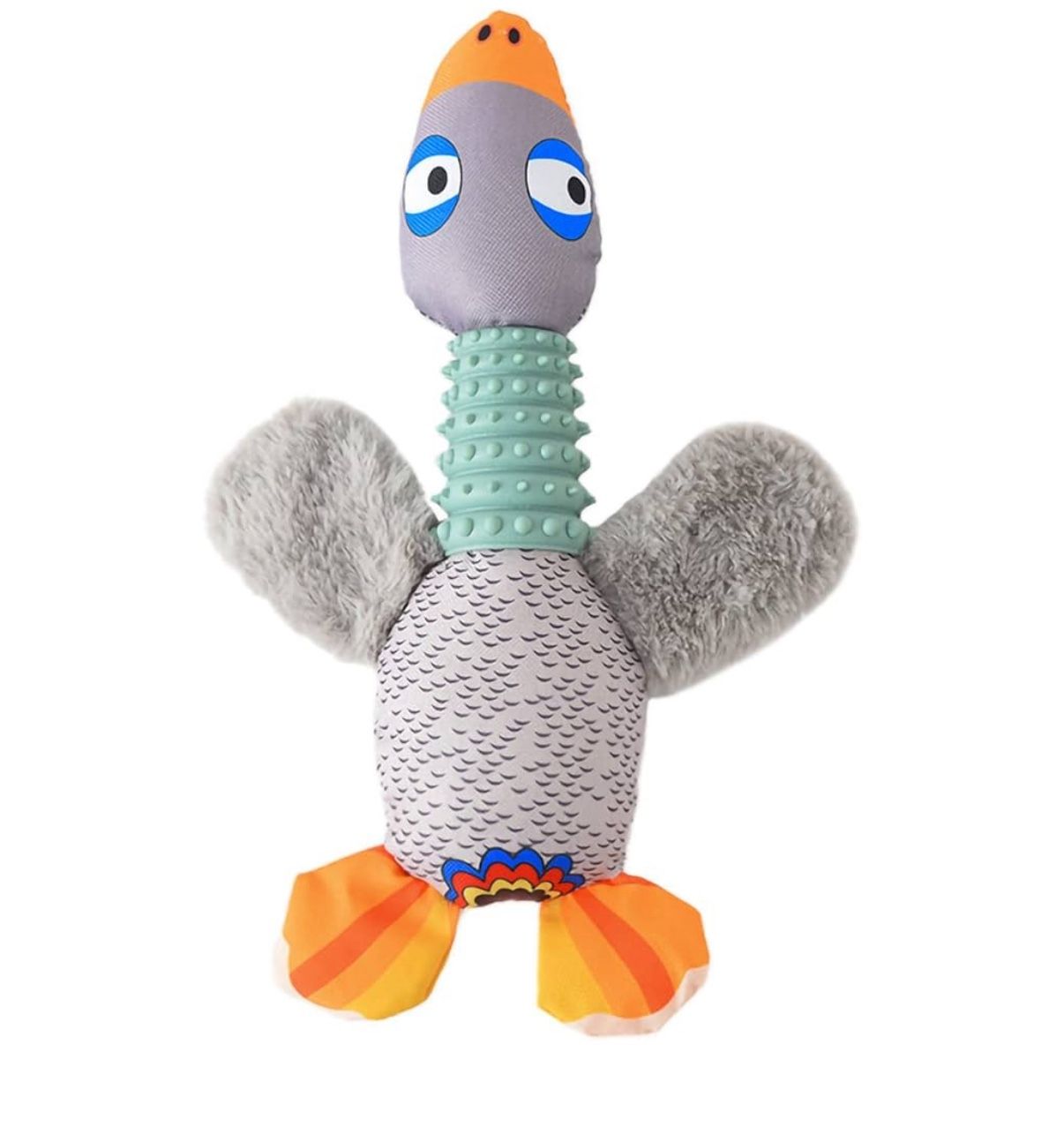 Indestructible Dog Toy | Puppy Bird Toys for Teething,Stuffing Bird with Soft Squeaker, Fun for Indoor Puppies and Senior Pups, Plush No Mess and Helv