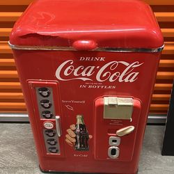 1992 Paul Flume Coca-Cola Standing Cooler