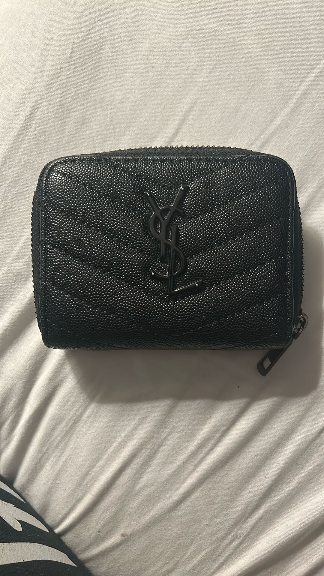 Saint Laurent Quilted Monogram Wallet