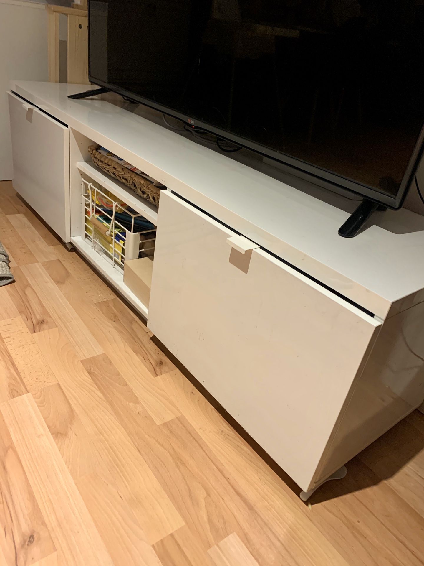 IKEA White TV Stand Unit