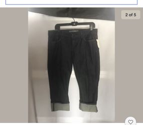 Joe's Jeans "Honey Kicker" Blue Jean Capris, Size 32