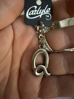 Carlyle Silver Initial Q Pendant Necklace