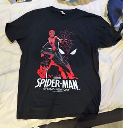 New Marvel Spider-Man Brand New Day Black Graphic T-Shirt - Medium