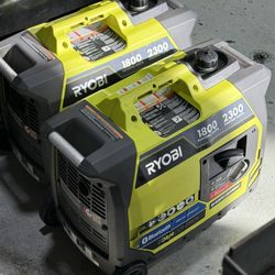 2 Ryobi Generators 2300 