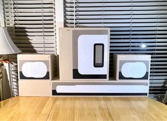 Sonos Arc-Ultra + Sub Generation 4 + 2x Era 300s.  Set in white.  Brand new sealed.  Includes warranty.