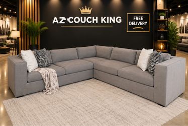 Luxury Gray Sectional Couch-FREE DELIVERY 🚚