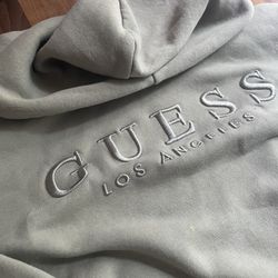 Guess Hoodie Green Lrg 