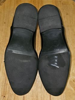 USED Men's Kenneth Cole REACTION BIG WH-EEL-S Size 7 Black Cap Toe Oxford