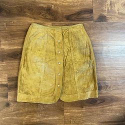 Latigo West brand vintage reversible skirt, -Color: Yellow, -Size 26,  -NWT 