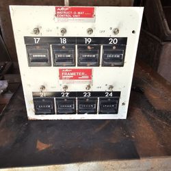 Antique AMF Bowling Control Panel 