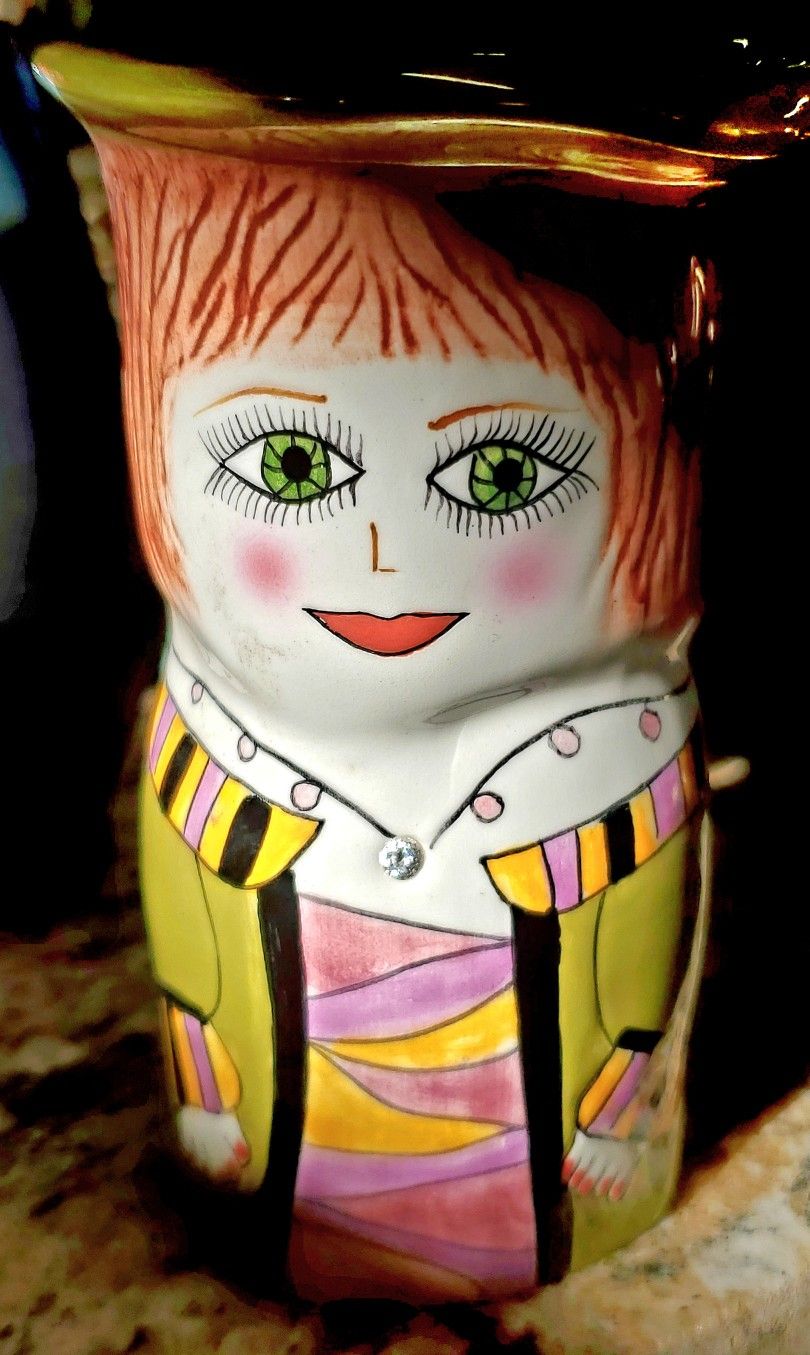 Vintage Birthstone Lady Vase Alice by Susan Paley, Bella Casa by Ganz