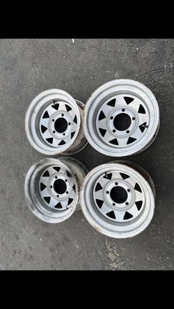 4 - 15x10 5x5.5 5x139.7 Stock Ford Bronco 1970 Wheels Rims!!!!