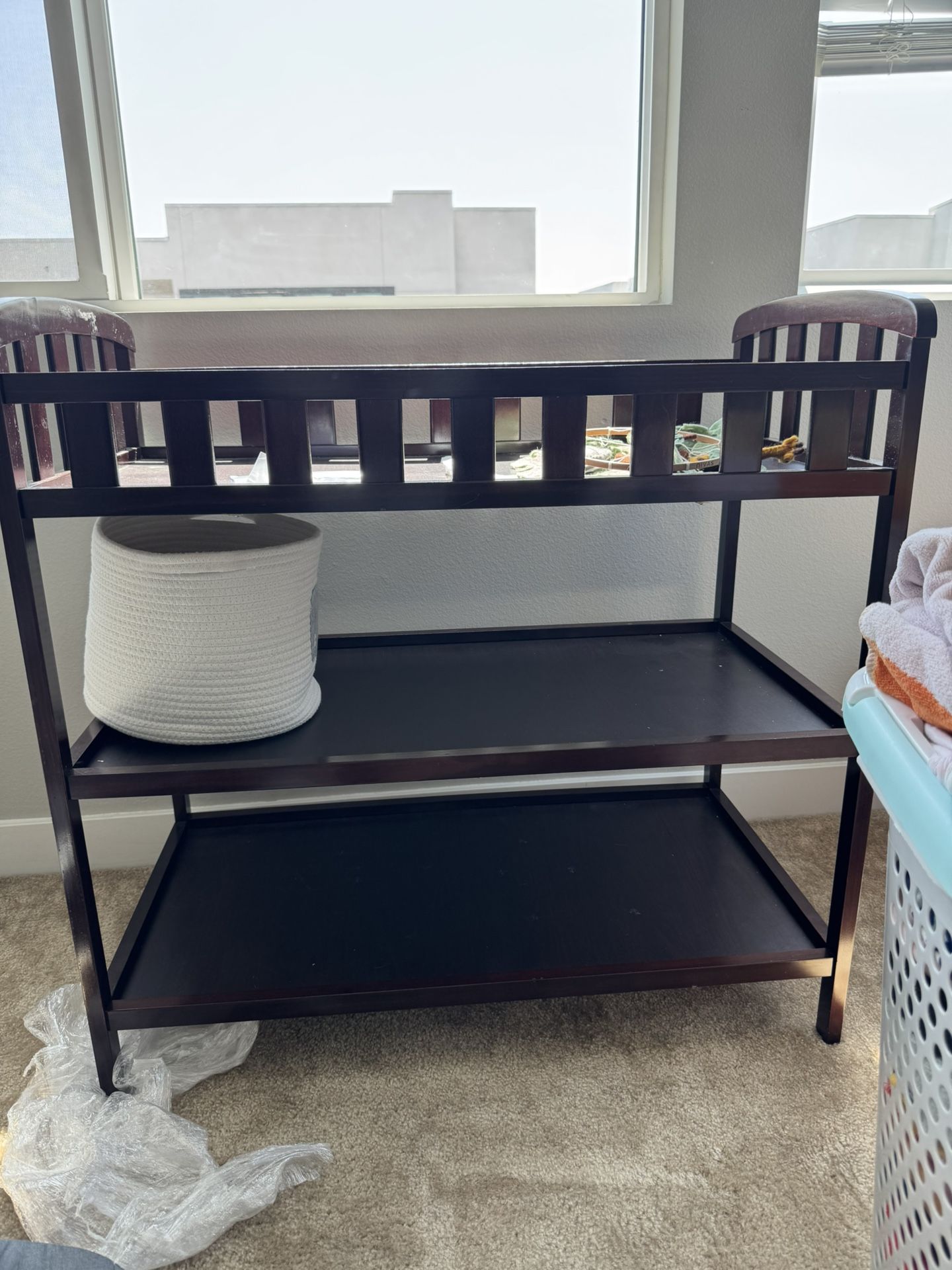 Assembled Changing Table Brown