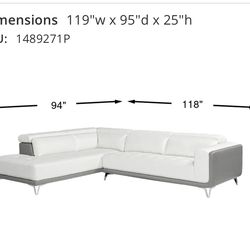 Muebles  en L con un sillón reclinable