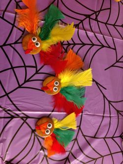 Halloween and Thanksgiving hair bows