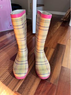 Plaid Rainboots