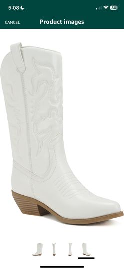 Western White Boot Size 7 Women’s