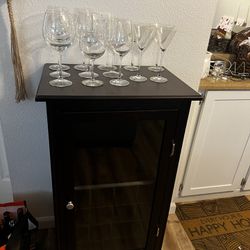 Wine Rack Plus Wine Glasses