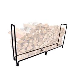New 8ft Outdoor Heavy Duty Log Firewood Storage Rack Holder,