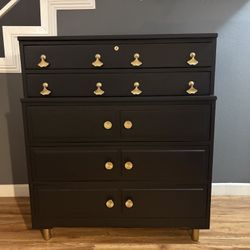 Black Wood Dresser Credenza
