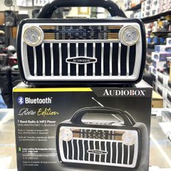 Audiobox 7-Band Retro Style Radio with Bluetooth and MP3 