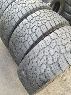 4 used tires 275 70r18 Falken Wildpeak At111 $250.00