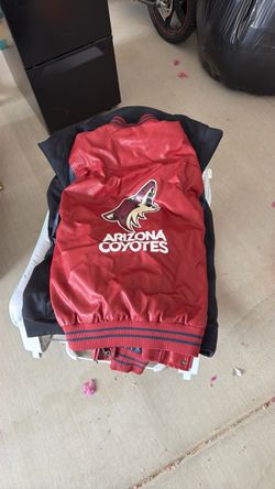 Coyotes, leather jacket