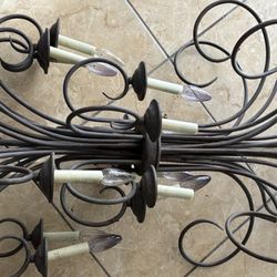 12 point Copper Chandelier 