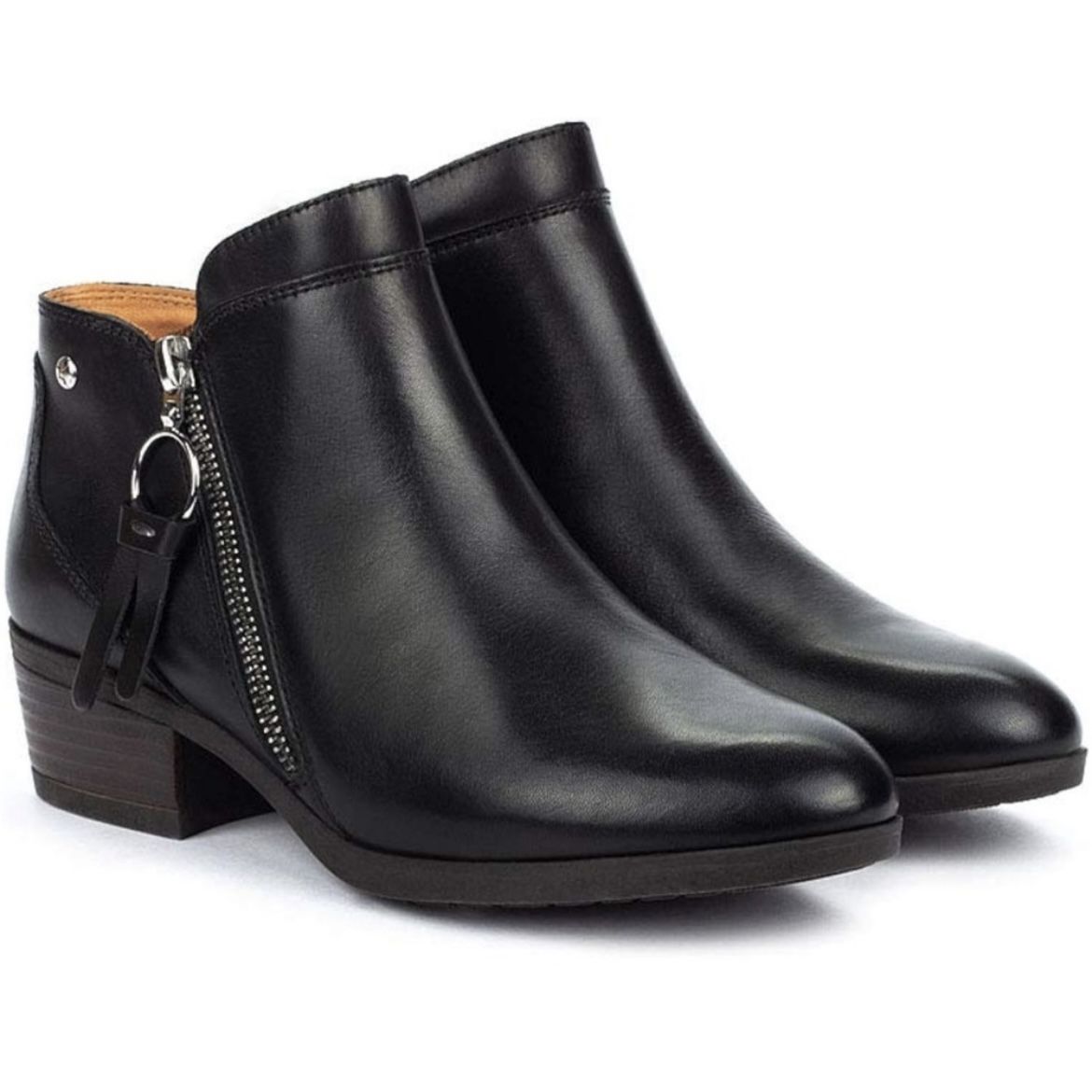 Pikolinos leather ankle black boots women’s Size 37/ 6.5US