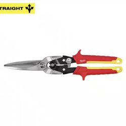 Milwaukee 11.5 in. Long Straight-Cut Aviation Snips
