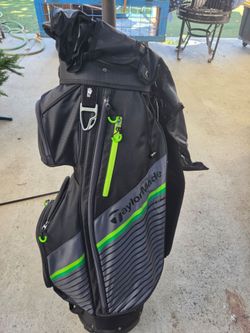 TaylorMade Golf Cart Bag Black Green