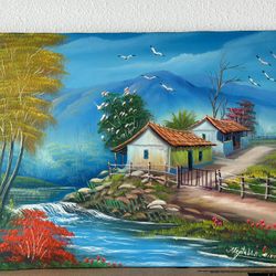 Hand Painted Picture Frame 