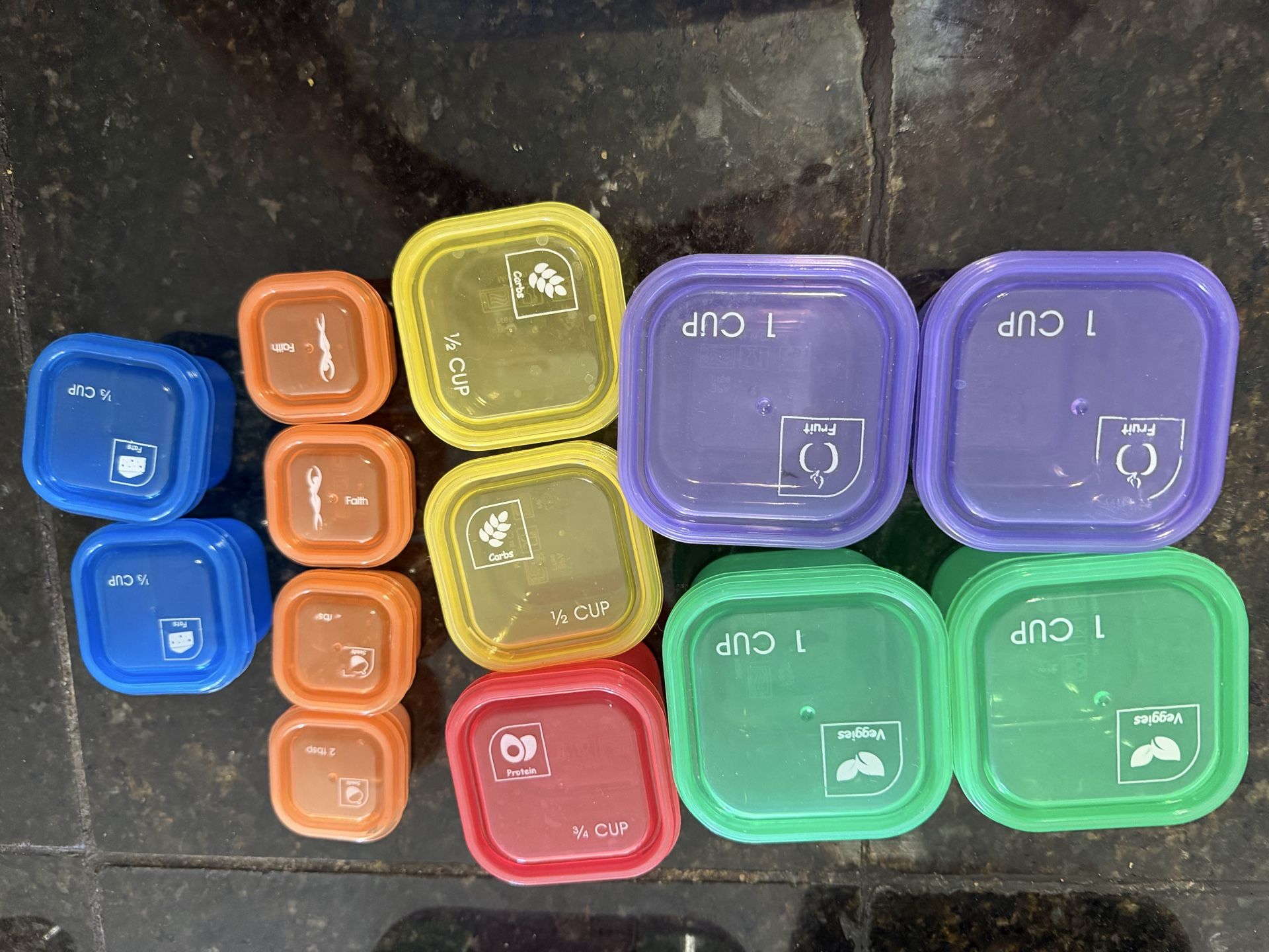 Portion control containers